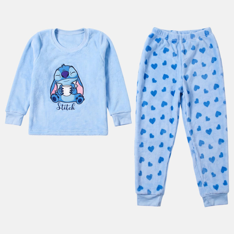 Picture of 5204E562 GIRLS LILO & STITCH FLEECE PYJAMA 3-8 YEARS